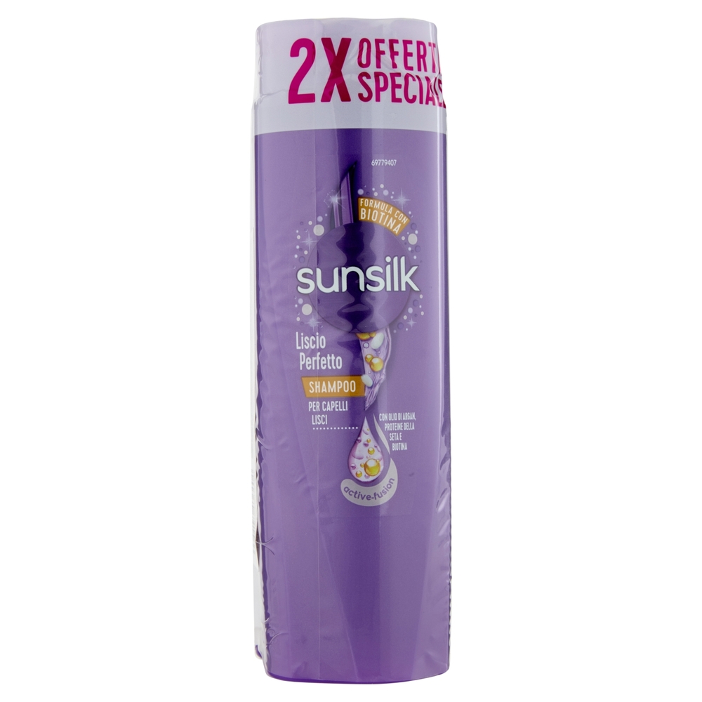 sunsilk Liscio Perfetto Shampoo per Capelli Lisci 2  x 250 ml